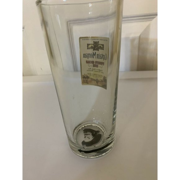 Captain Morgan Spiced Rum 6.25" Tall Drinking Collector Glass Tumbler 16 oz‎ - Picture 5 of 8